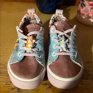 Kids Sneakers with Glitter and Character Accents